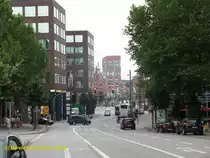 Hamburg am 25.7.2014: Blick vom Domplatz in die Hafencity