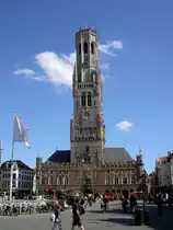 Br�gge, Belfried mit Tuchhallen von 1284 (01.07.2014)