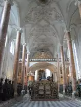 Innsbruck, Hofkirche oder Schwarzmander Kirche, erbaut von 1553 bis 1563 als Grabkirche f�r Kaiser Maximilian I. (03.08.2014)