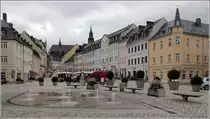 Schneeberg. Der Markt vom Rathaus aus betrachtet. 
14.08.2014