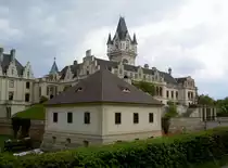 Schloss Grafenegg, Renaissance Wasserschlo� aus dem 16. Jahrhundert, umgebaut von 1840 bis 1873 durch den Wiener Dombaumeister Leopold Ernst (20.04.2014)