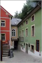 Bad Schandau. Die M�hle im Ortsteil Schmilka stammt aus dem Jahr 1655. Im 19. Jahrhundert wurde der Betrieb der Wasserm�hle eingestellt. Im 21. Jahrhundert wurde sie instand gesetzt und 2007 wieder in Betrieb genommen. In der B�ckerei wird das Mehl verarbeitet.
13.08.2014