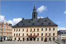 Annaberg-Buchholz. Das Rathaus am Markt stammt in seiner heutigen Form aus dem 18. Jahrhundert.
14.08.2014