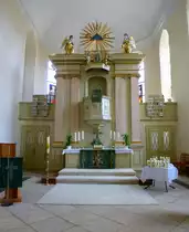 Wei�enstadt, Stadtpfarrkirche, der Hochaltar, Aug.2014