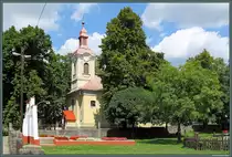 Die Kirche von R�tka/Ratkau, einem Dorf bei Szerencs. (18.08.2014)