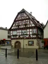 Birkenfeld, Rathaus von 1584 an der Hauptstra�e (31.08.2014)