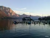 Abendstimmung, die letzten Sonnenstrahlen in Gmunden, am 19.Oktober 2014