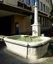 L�rrach, historischer Brunnen in der Innenstadt, Sept.2014