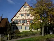 Fachwerkhaus in der Webergasse in Sulzdorf bei Schw�bisch Hall (03.11.2014)