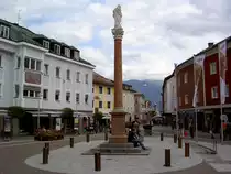 Lienz, Mariens�ule von 1716 am Johannesplatz (19.09.2014)