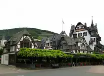 Assmannshausen, Hotel und Gasthof  Krone , besteht �ber 450 Jahre, Sept.2014