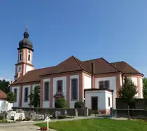 Rheinhausen, die katholische Kirche St.Ulrich, wurde 1749 eingeweiht, Juli 2014