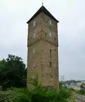 Neckarsulm, der Bergfried des Stadtschlo�es, Sept.2014