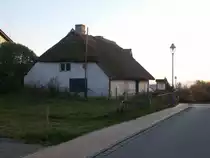 Reet gedecktes Haus in einer G�hrener Seitenstra�e am 08.November 2014.