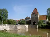 Herrieden, steinerne Br�cke �ber die Altm�hl und unteres Tor (16.06.2013)