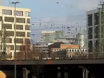 Hamburg am 14.12.2014: Blick von den Deichtorhallen in n�rdliche Richtung nach St. Georg