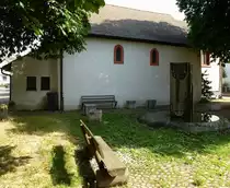 Freiburg, die Kapelle Peter und Paul, erstmals erw�hnt 1360, im Stadtteil St.Georgen, Juni 2014