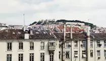 LISBOA (Concelho de Lisboa), 29.09.1999, Blick auf das Castelo de S�o Jorge