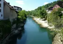 Brugg, Blick von der Br�cke �ber die Aare flu�aufw�rts, Mai 2011