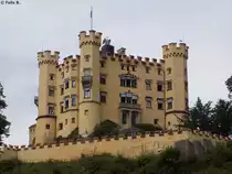 Das Schloss Hohenschwangau in Hohenschwangau am 18.08.2014