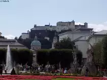 Die Festung Hohensalzburg in Salzburg am 22.08.2014