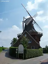 Jork-Borstel im Alten Land: Galerie-Holl�nder-Windm�hle  Aurora  (Juli 2014)
