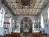 H�dingen, Innenraum der Pfarrkirche St. Bartholom�us (22.06.2014)