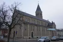 Wasseralfingen, Kath. Pfarrkirche St. Stefanus, erbaut 1883 im neuromanischen Stil von Hofbaudirektor Felix von Berner (15.02.2015)