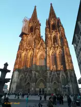 K�ln am 6.2.2015: die Domt�rme im Abendlicht