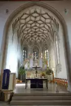 M�ssingen, Chorgew�lbe und Weimer Orgel in der Peter und Paul Kirche (19.02.2015)