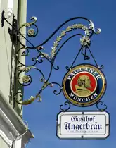 Murnau am Staffelsee, Gasthof  Angerbr�u , Aug.2014