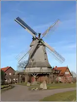 Petershagen. Die Windm�hle in Me�lingen ist ein 1843 errichteter achteckiger Galerieholl�nder. 
08.03.2015