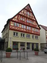 K�nzelsau, Mainzer Haus, erbaut von 1596 bis 1597 als Amtshaus des Bistum Mainz (15.03.2015)