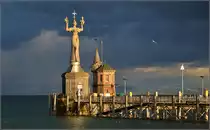 Imperia nach dem Sturm. Konstanz, M�rz 2015.