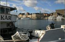 Blick �ber den Dampfer Storsk�r nach Gamla stan. 18.8.2007 (Matthias)