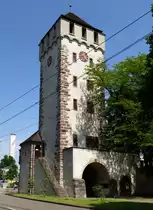 Basel, das St.Johanns-Tor stadtausw�rts gesehen, Teil der ehemaligen Stadtbefestigung, Mai 2015