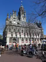 Middelburg, sp�tgotisches Rathaus, erbaut 1452 durch Rombout Keldermans (30.04.2015)