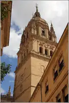 Salamanca. Blick hinauf zum Glockenturm der neuen Kathedrale. 05.05.2015