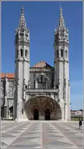 Lissabon. Im Westportal des Mosteiro dos Jer�nimos (Hieronymuskloster) befindet sich der Eingang zum sehenswerten Marinemuseum.  10.05.2015