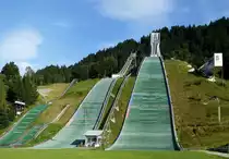 Garmisch-Partenkirchen, Schanzenanlage im Olympiagel�nde, Aug.2014