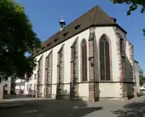 Basel, die Karth�userkirche in Kleinbasel, 1408 eingeweiht, geh�rt heute der evangelisch-lutherrischen Kirche, Mai 2015