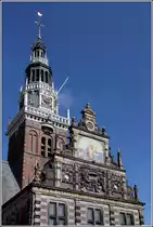 Alkmaar. Der Turm des Waaggebouw aus dem 16. Jahrhundert. Heute ist hier Hollands Kaasmuseum untergebracht. 10.06.201510.06.2015