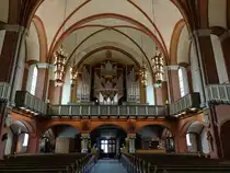 Boras, Orgelempore in der Gustav Adolfs Kirche (13.06.2015)