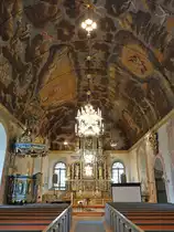 Ulricehamn, Ev. Kirche, Deckengem�lde von 1688, gemalt von Anders Falck (14.06.2015)