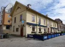 Trollh�ttan, H�user in der Strandgatan Stra�e (19.06.2015)