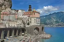 Atrani an der Amalfik�ste. Aufnahmedatum: 28. Juli 2011.