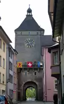 Laufenburg, das Wasentor stadtausw�rts gesehen, Juli 2015