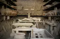 Pompeji. Erhaltene Abdr�cke von Opfern des Vulkanausbruchs. Aufnahmedatum: 24. Juli 2011.