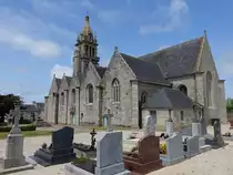 Plourin-les-Morlaix, Kirche Notre-Dame im Kirchenbezirk (14.07.2015)