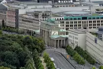 Berlin, das Brandenburger Tor von Oben. - 26.08.2015